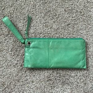 Teal Hobo clutch very clean inside!